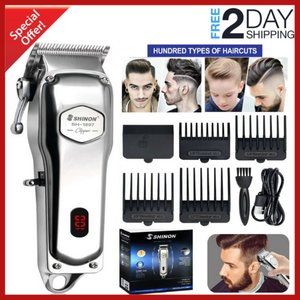 Cordless Electric Hair Clipper Men Pro Trimmer Cut